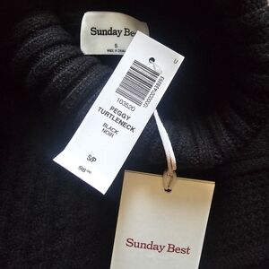Aritzia Sunday Best Black Turtleneck Sweater